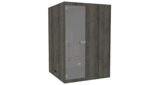 Cassis Laminate healthBOX with Charcoal Felt